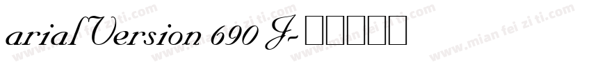 arial Version 690 J字体转换
